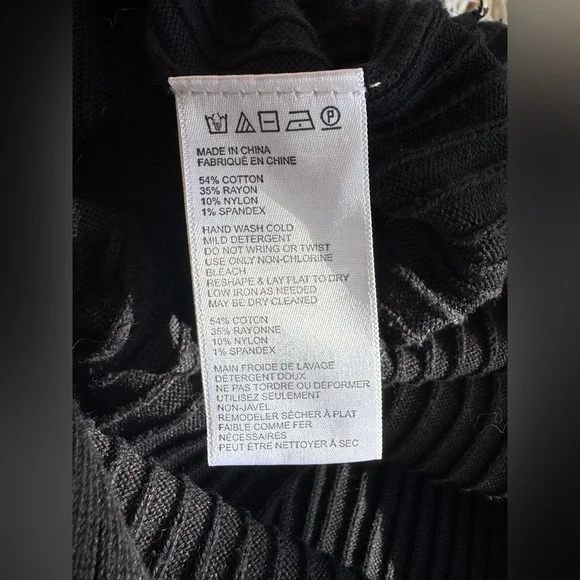 FREE PEOPLE Black Skyline Cozy Midi Skirt with Slit (XS) - Picture 5 of 5